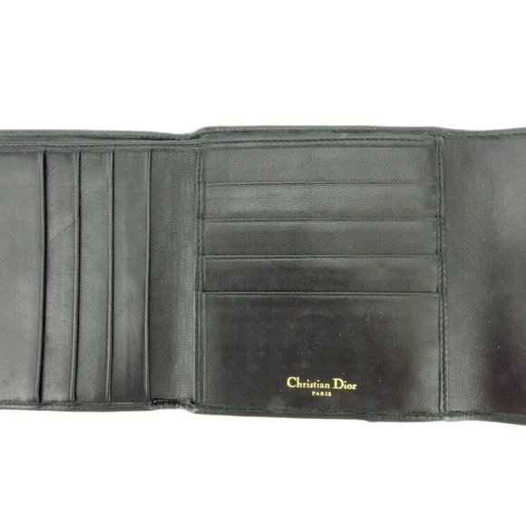 Dior Tri-Fold Wallet Lady Dior Leather Authentic used - Picture 5 of 8